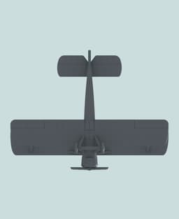 1:144 Sopwith 1B1 (1½ Strutter) 3d model