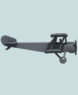 1:144 Sopwith 1B1 (1½ Strutter) 3d model