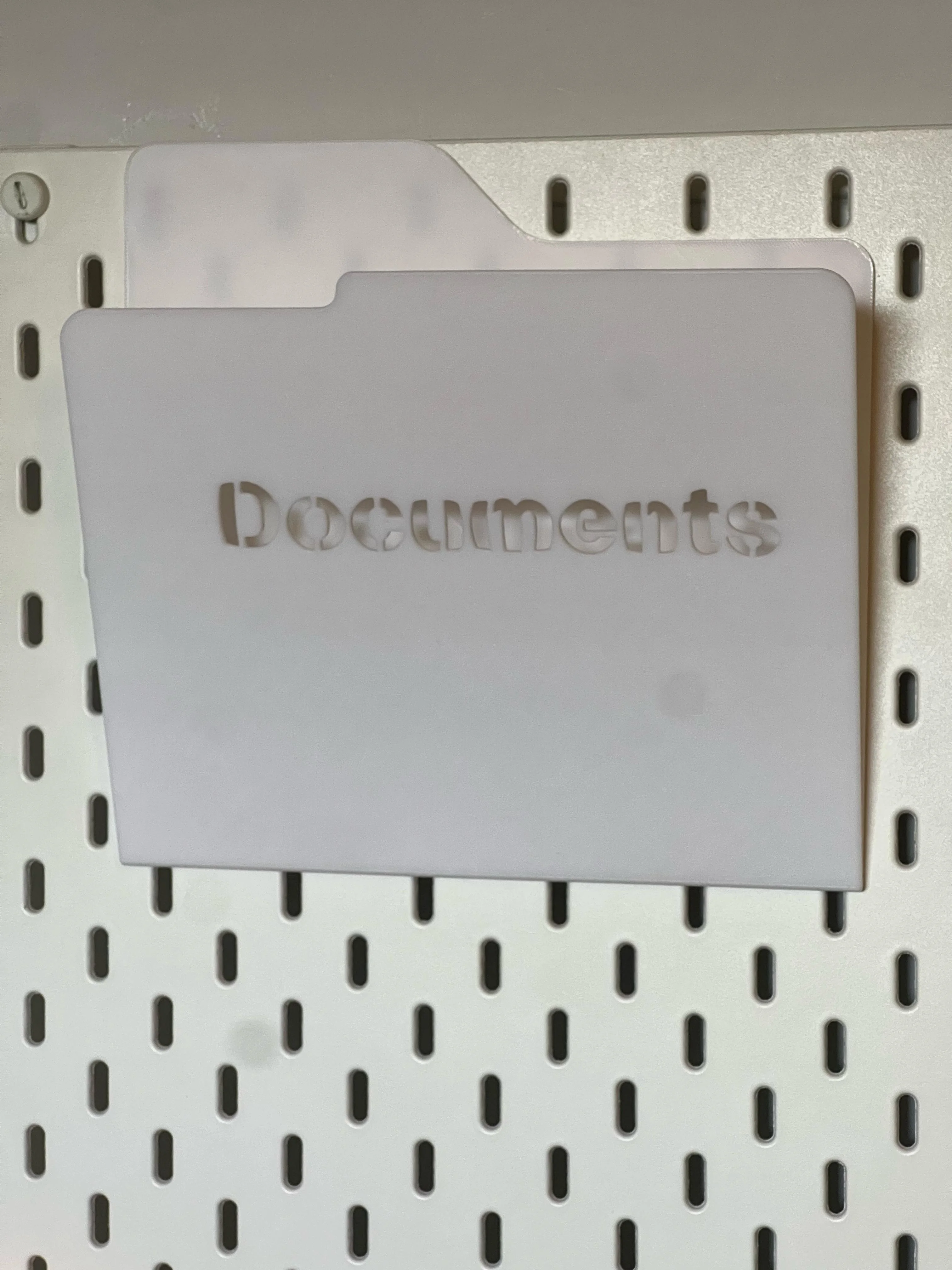 Windows Folder-Style Document Holder for IKEA Skådis Pegboard 3d model