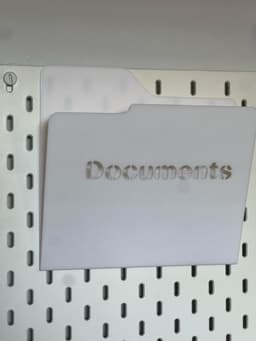 Windows Folder-Style Document Holder for IKEA Skådis Pegboard 3d model