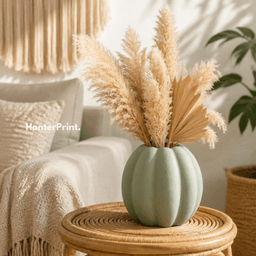 Pumpkin Vase STL | Modern Fall Vase for 3D Printing | Autumn Home Decor | Halloween Pumpkin Vase 3d model