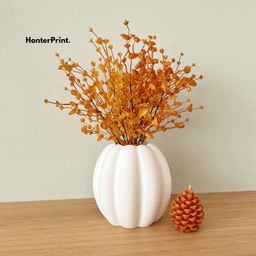 Pumpkin Vase STL | Modern Fall Vase for 3D Printing | Autumn Home Decor | Halloween Pumpkin Vase 3d model