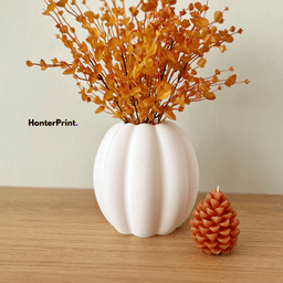 Pumpkin Vase STL | Modern Fall Vase for 3D Printing | Autumn Home Decor | Halloween Pumpkin Vase 3d model