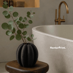 Pumpkin Vase STL | Modern Fall Vase for 3D Printing | Autumn Home Decor | Halloween Pumpkin Vase 3d model