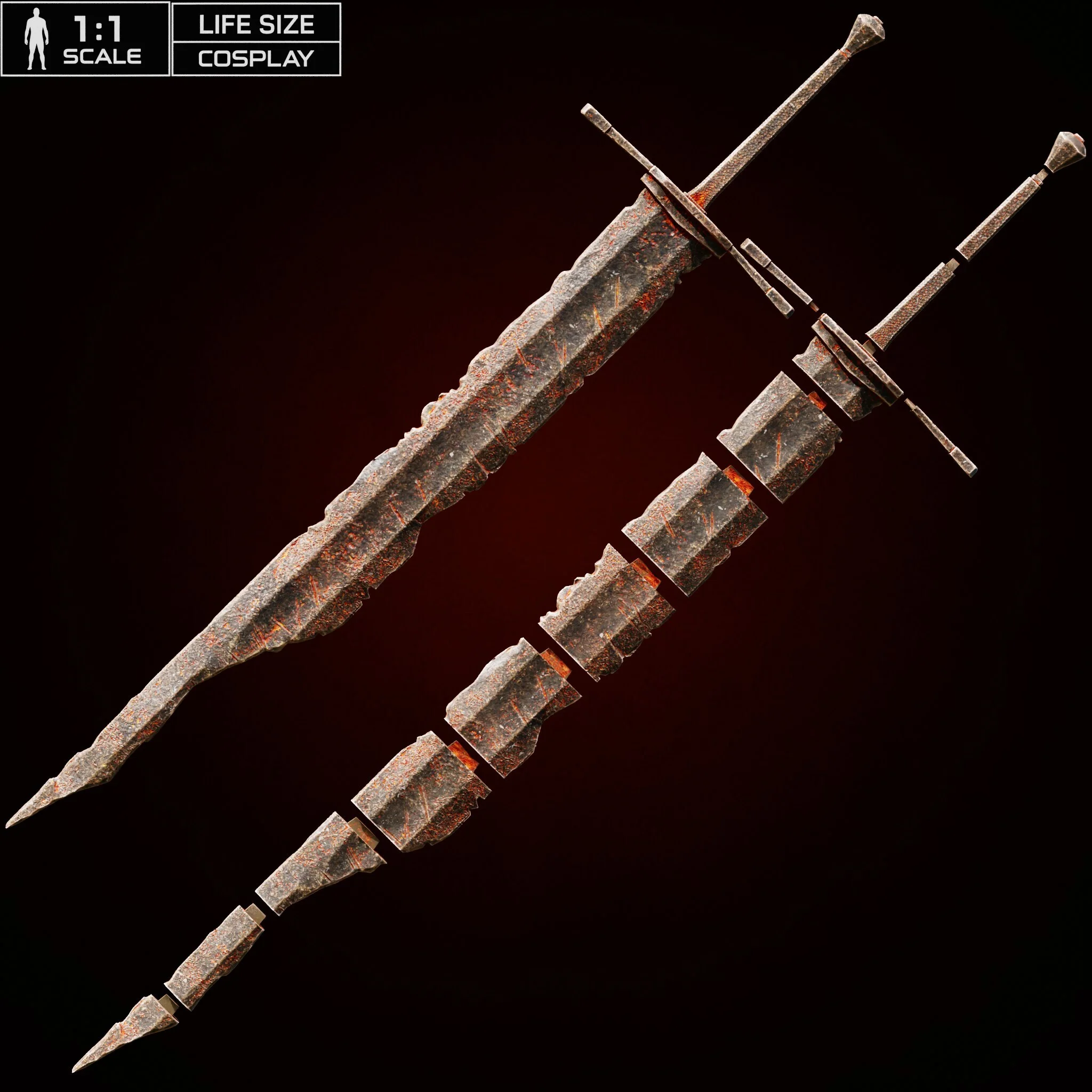 POMMEL 157 CM.stl 3d model