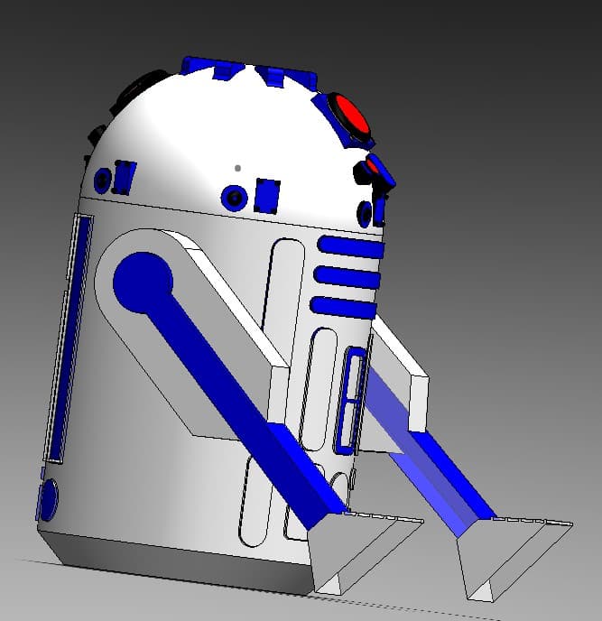R2D2- Multi-purpose Penstand 3d model