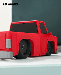 Stylized Mech Vehicle Series 01 - Square Body Truck 3d model
