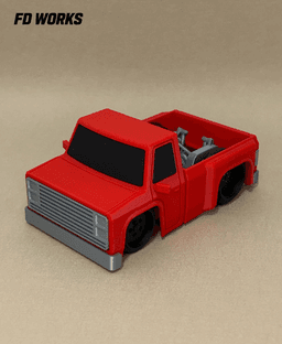 Stylized Mech Vehicle Series 01 - Square Body Truck 3d model