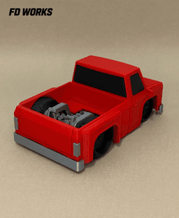 Stylized Mech Vehicle Series 01 - Square Body Truck 3d model