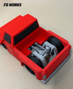 Stylized Mech Vehicle Series 01 - Square Body Truck 3d model