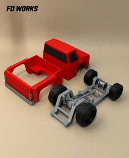 Stylized Mech Vehicle Series 01 - Square Body Truck 3d model