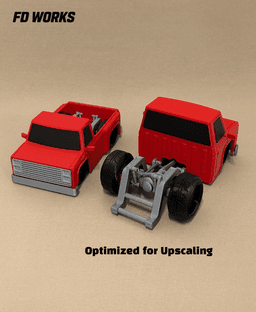 Stylized Mech Vehicle Series 01 - Square Body Truck 3d model