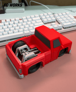 Stylized Mech Vehicle Series 01 - Square Body Truck 3d model
