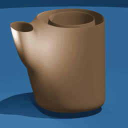 Teapot Shaped Pencil Holder 3d model