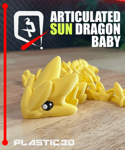 BABY Sun Dragon — The Solar Flare Sentinel 3d model