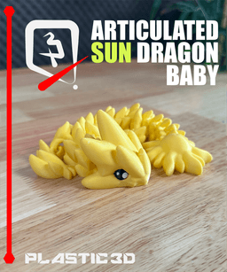 BABY Sun Dragon — The Solar Flare Sentinel 3d model