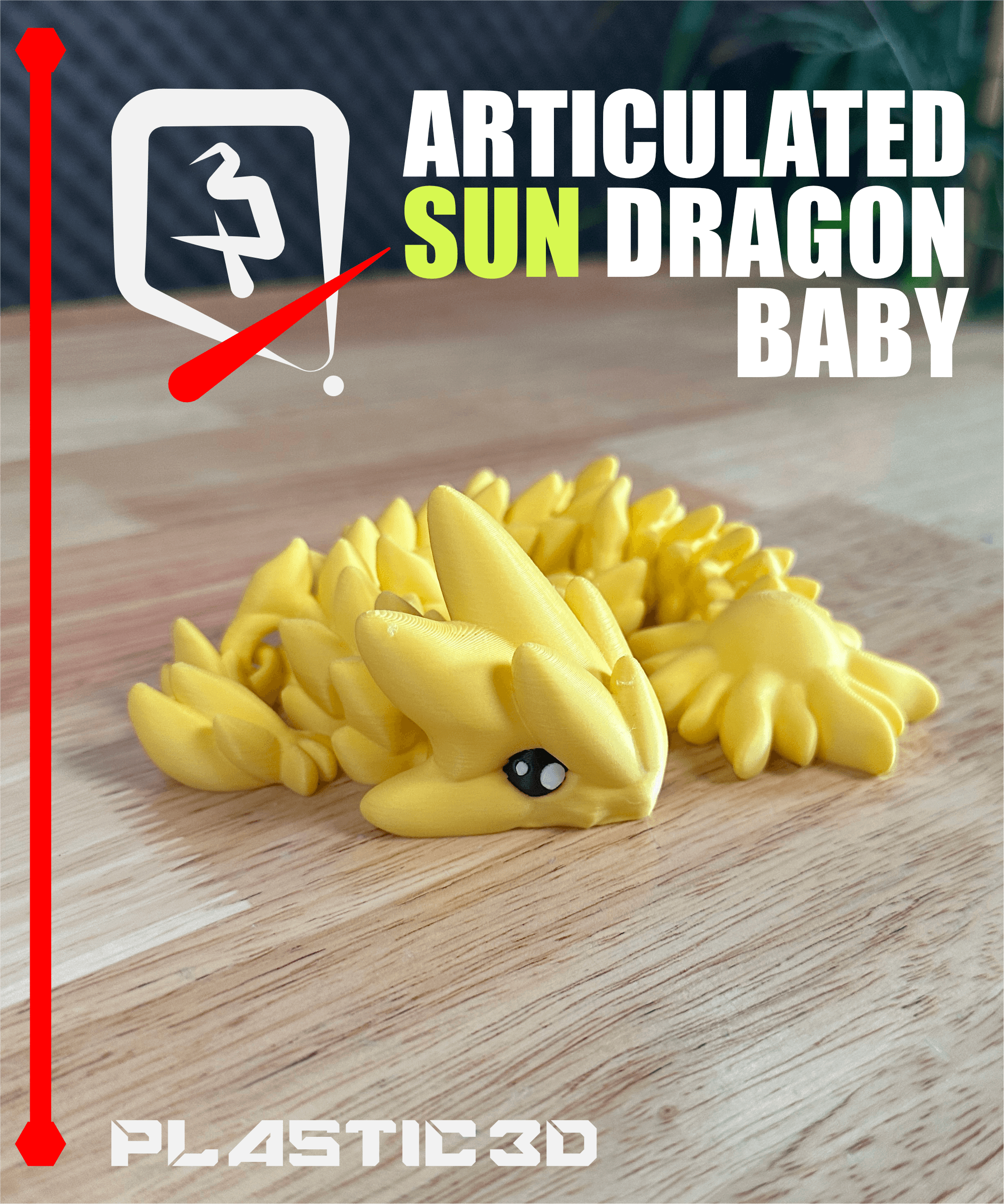 BABY Sun Dragon — The Solar Flare Sentinel 3d model