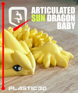 BABY Sun Dragon — The Solar Flare Sentinel 3d model