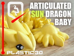 BABY Sun Dragon — The Solar Flare Sentinel 3d model