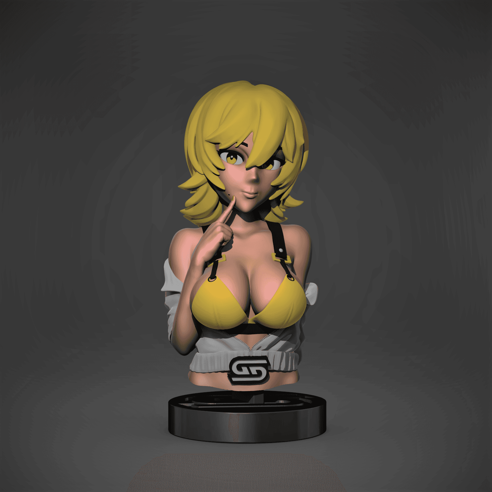 Waifu Bust -Shy (Gamersupps Fanart) 3d model