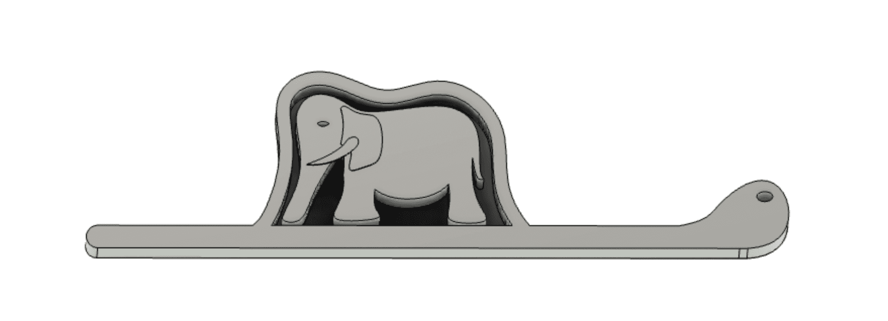 Elephant and Snake from The Little Prince "Hat" 3d model