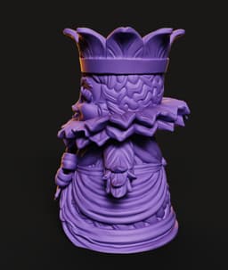 Forest Spirit Vase STL | Fantasy Bust 3D Print | HighDetail 3d model