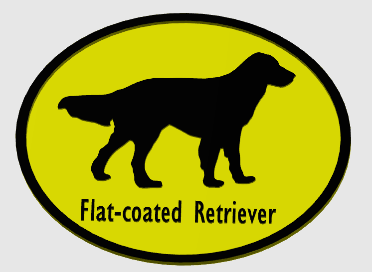 Retriever Dog Breed Plaque 3d model