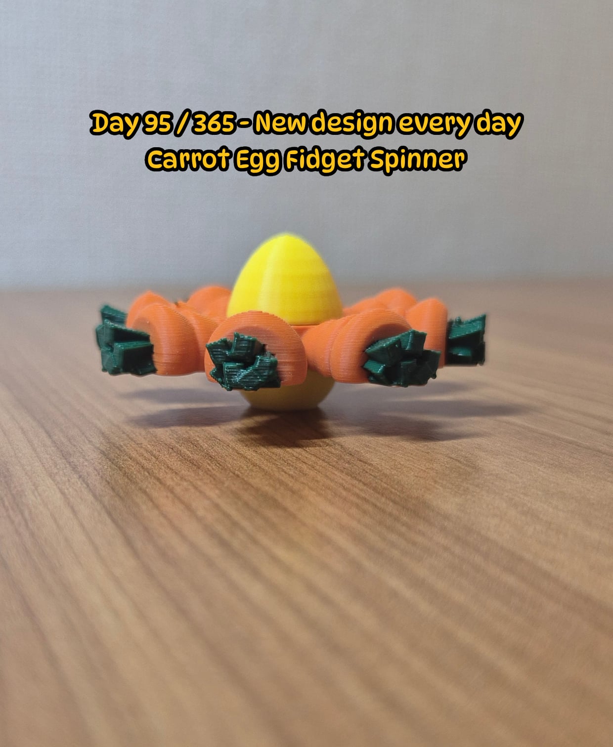 Carrot egg fidget spinner 3d model