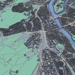 Umeå City Sweden 3D Model - Scandinavian Urban Landscape - Printable Northern City 3d model
