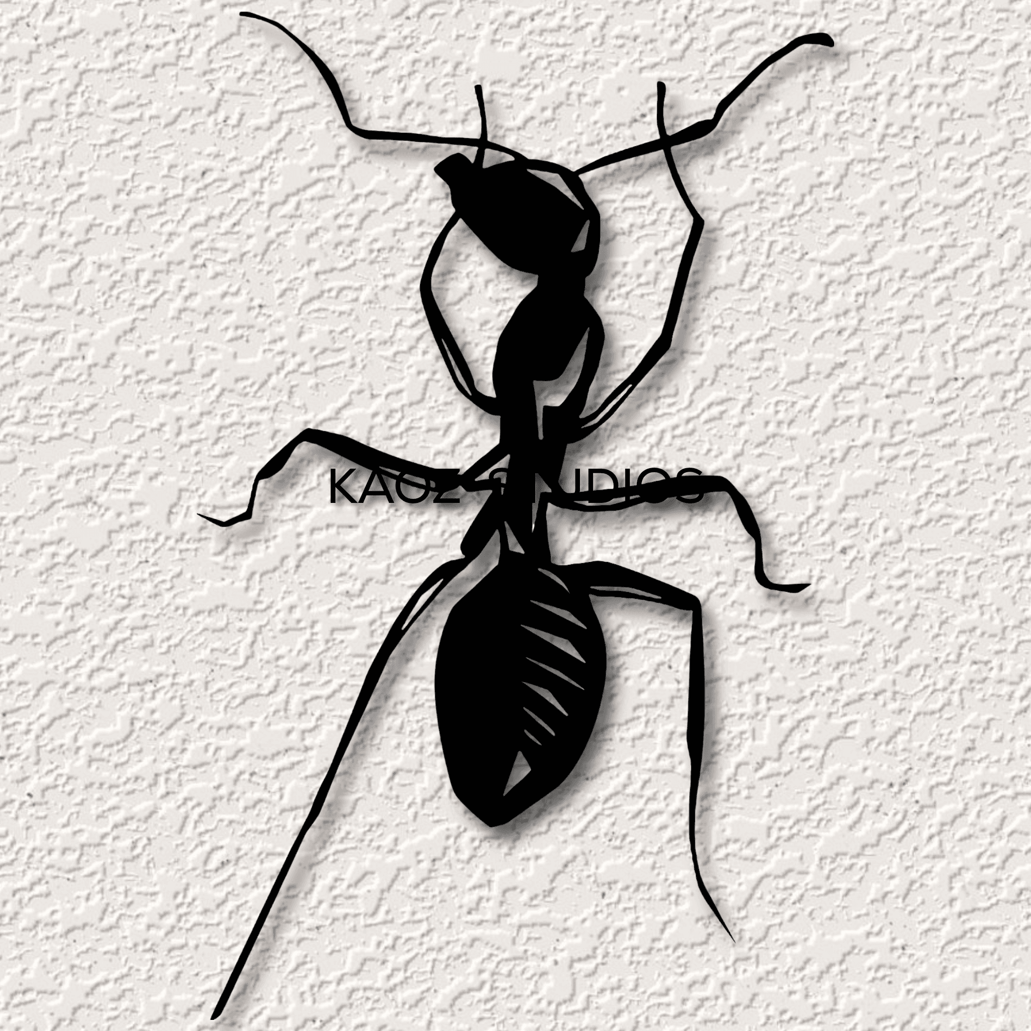 realistic ant wall art insect wall decor ants wall decoration 3d model