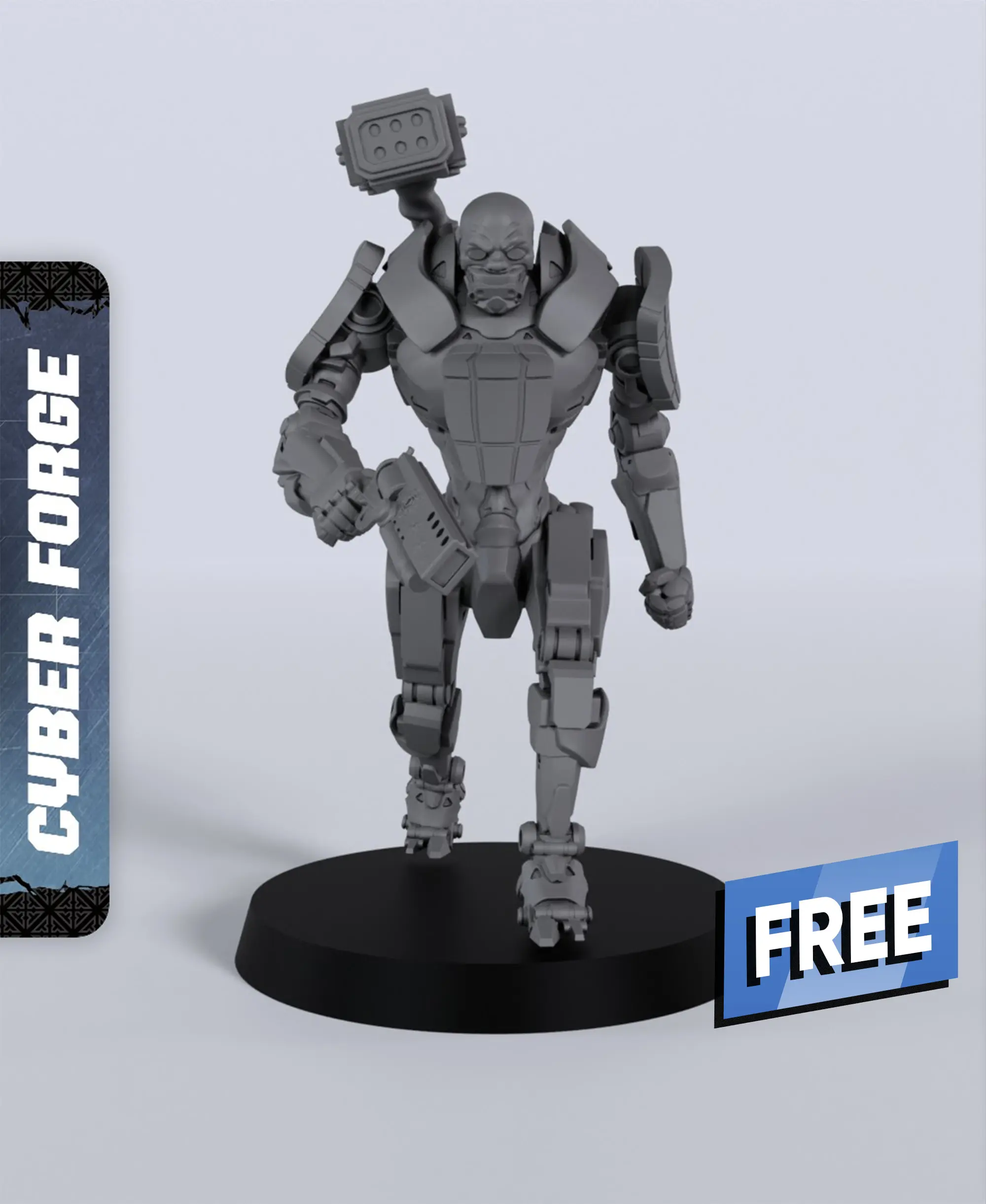 Free Nico Santos - With Free Cyberpunk - Sci-Fi Gift Ideas for RPG and Wargamers 3d model