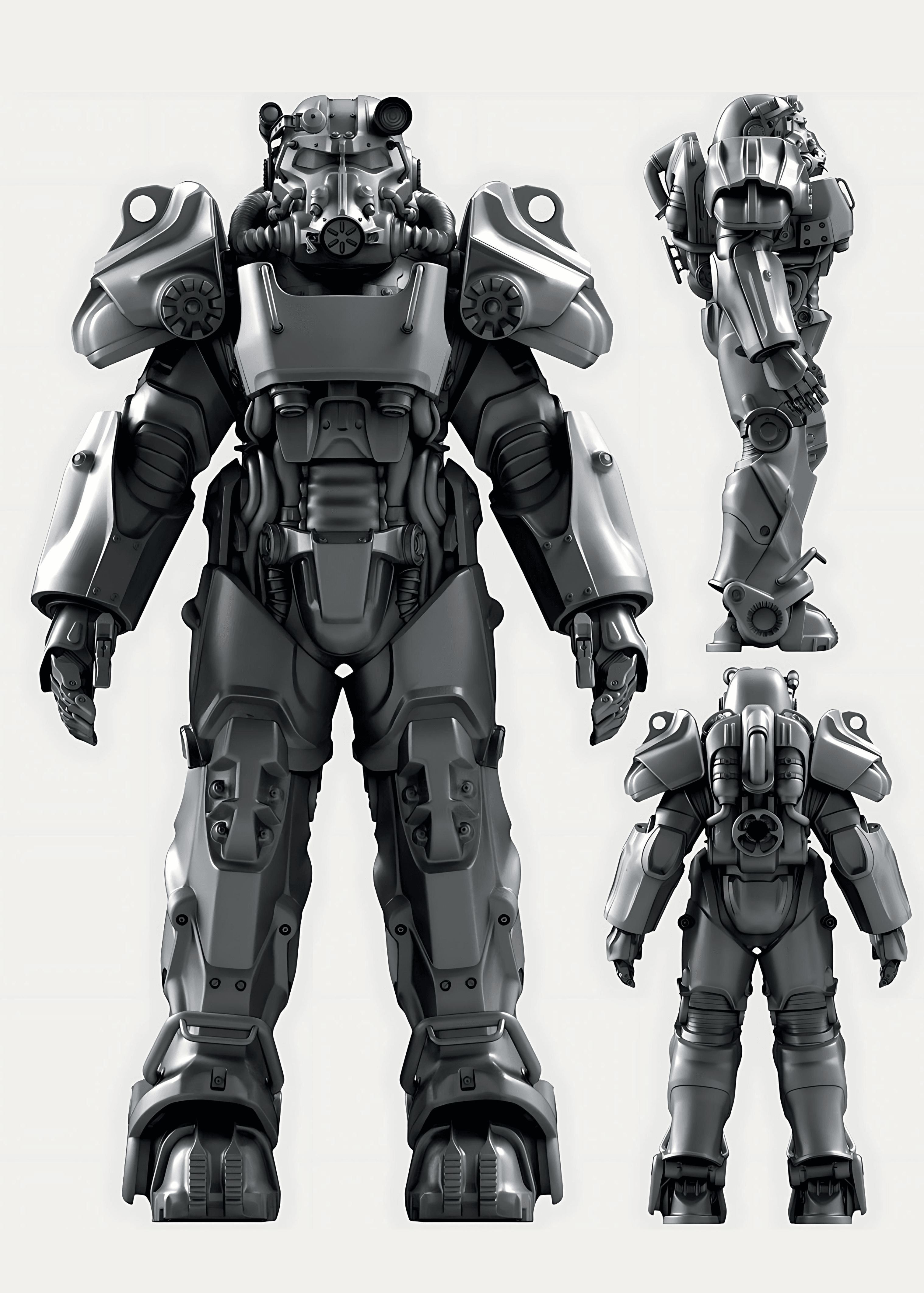 Fallout Power Armor: (Progress Finalizing - 1.0 Build Complete) 3d model