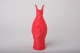 Red Dragon Embossed Vase – Oriental Decorative Piece for Modern Interiors 3d model