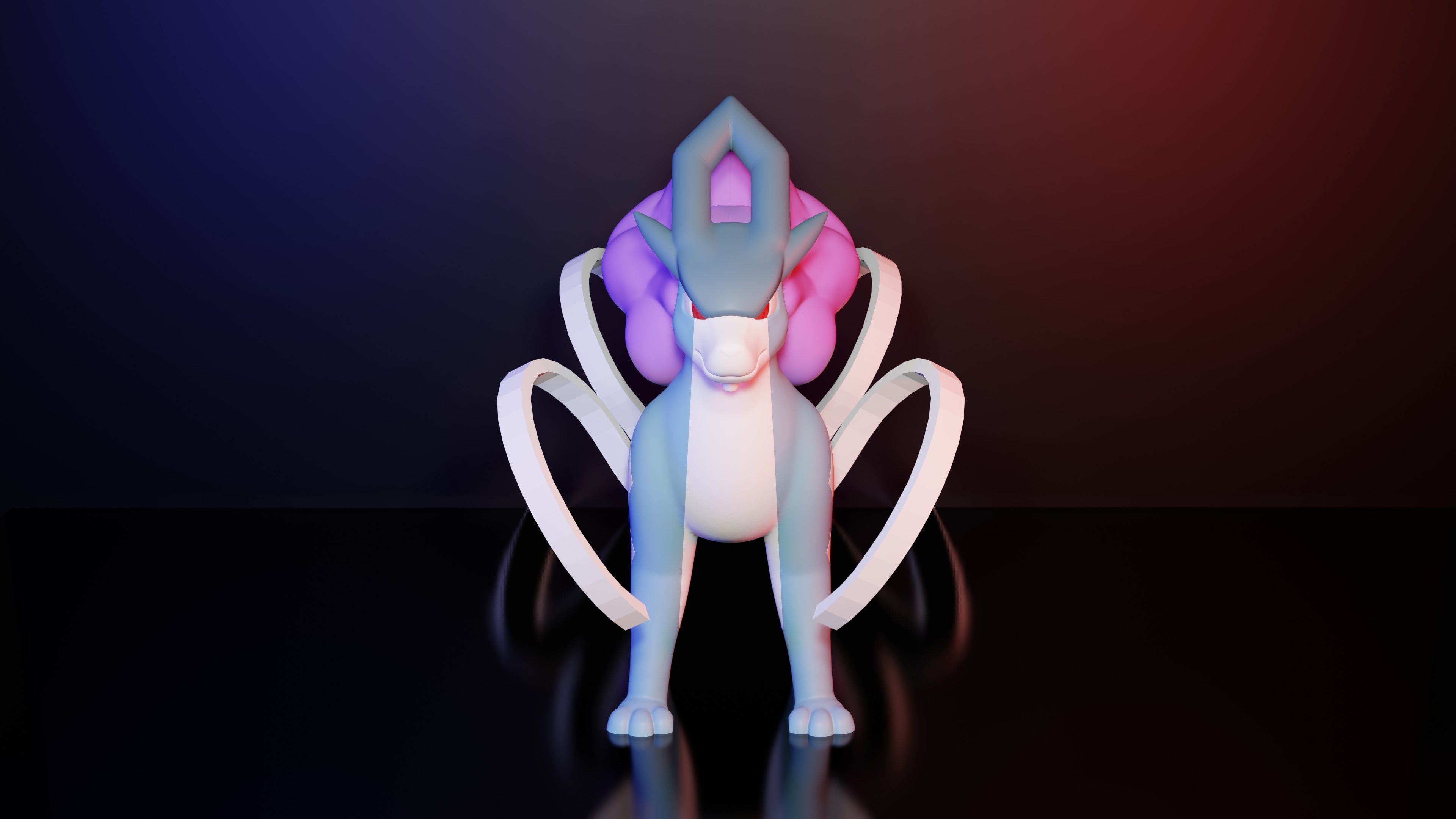 Suicune By Colors 3d model