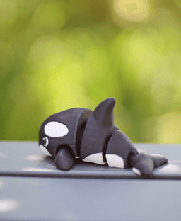 Outlaw Orca - Articulated Fidget Orca - Ludo Animal 3d model