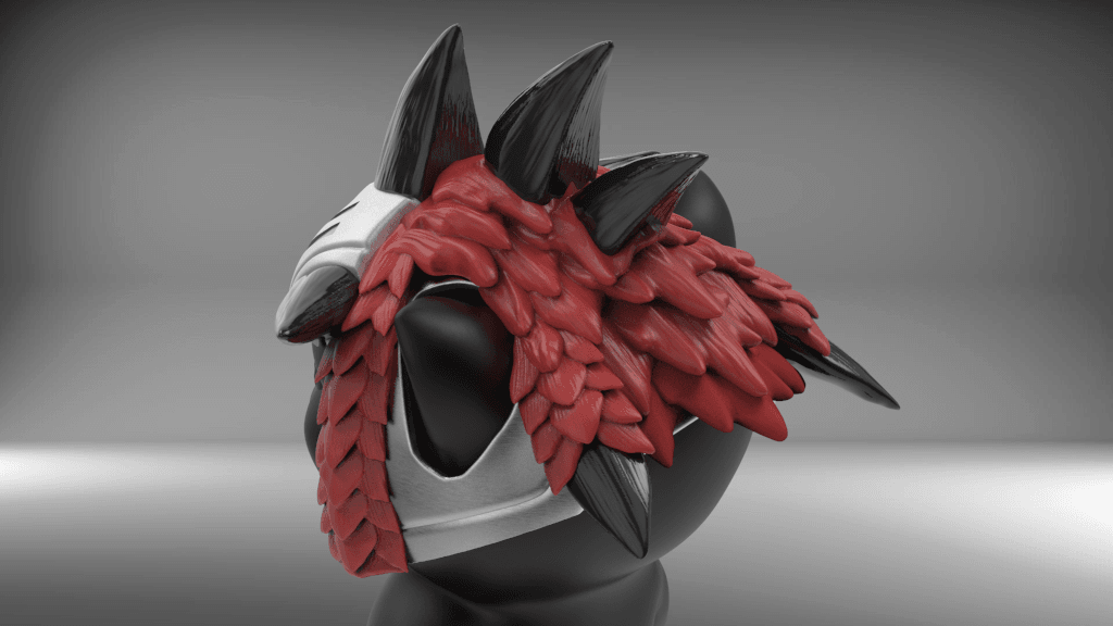 Dragon Helmet for cat 3d model