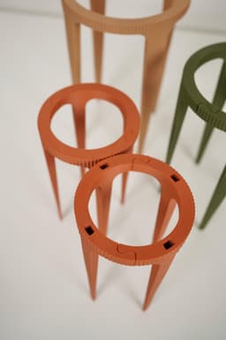 STEMRA Planter with Matching Plant Stakes 3d model