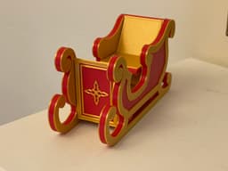 Santa's Sleigh Flatpack 3d model