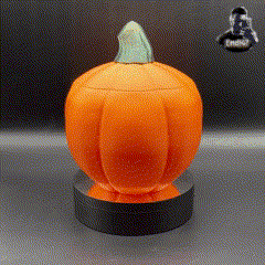 Halloween Pumpkin Skull Container 3d model