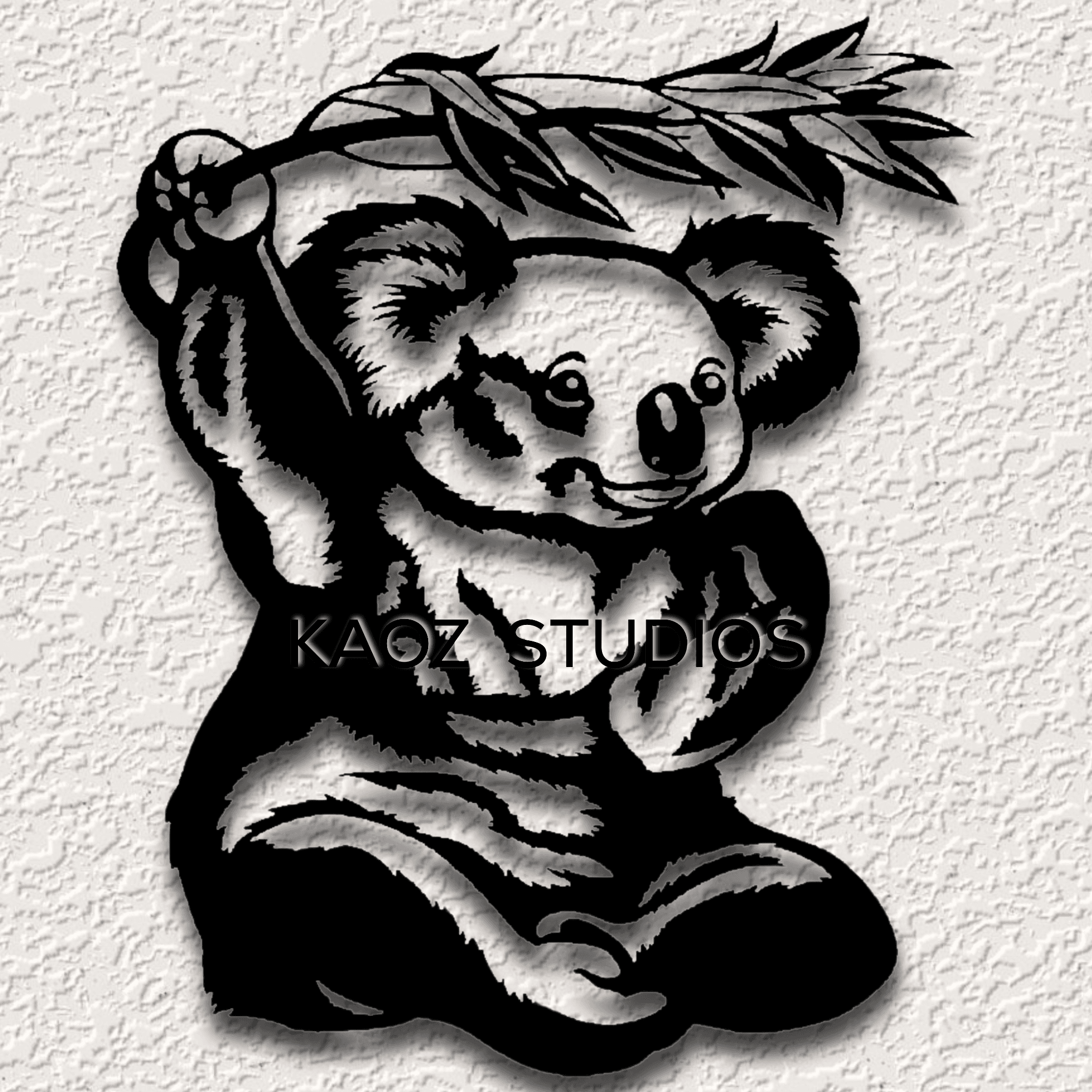 koala bear wall art bears wall decor Australia decoration 2d animal 3d model
