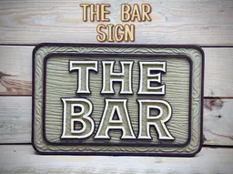 The Bar Sign 3d model