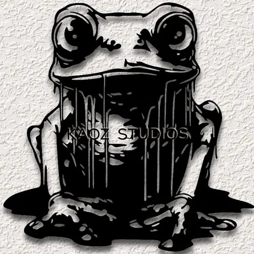 tree frog wall art garden amphibian home decor 3d model