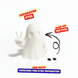 PEACE GHOST (THE FRIENDLY GHOSTS) / HALLOWEEN GHOST DECOR 3d model