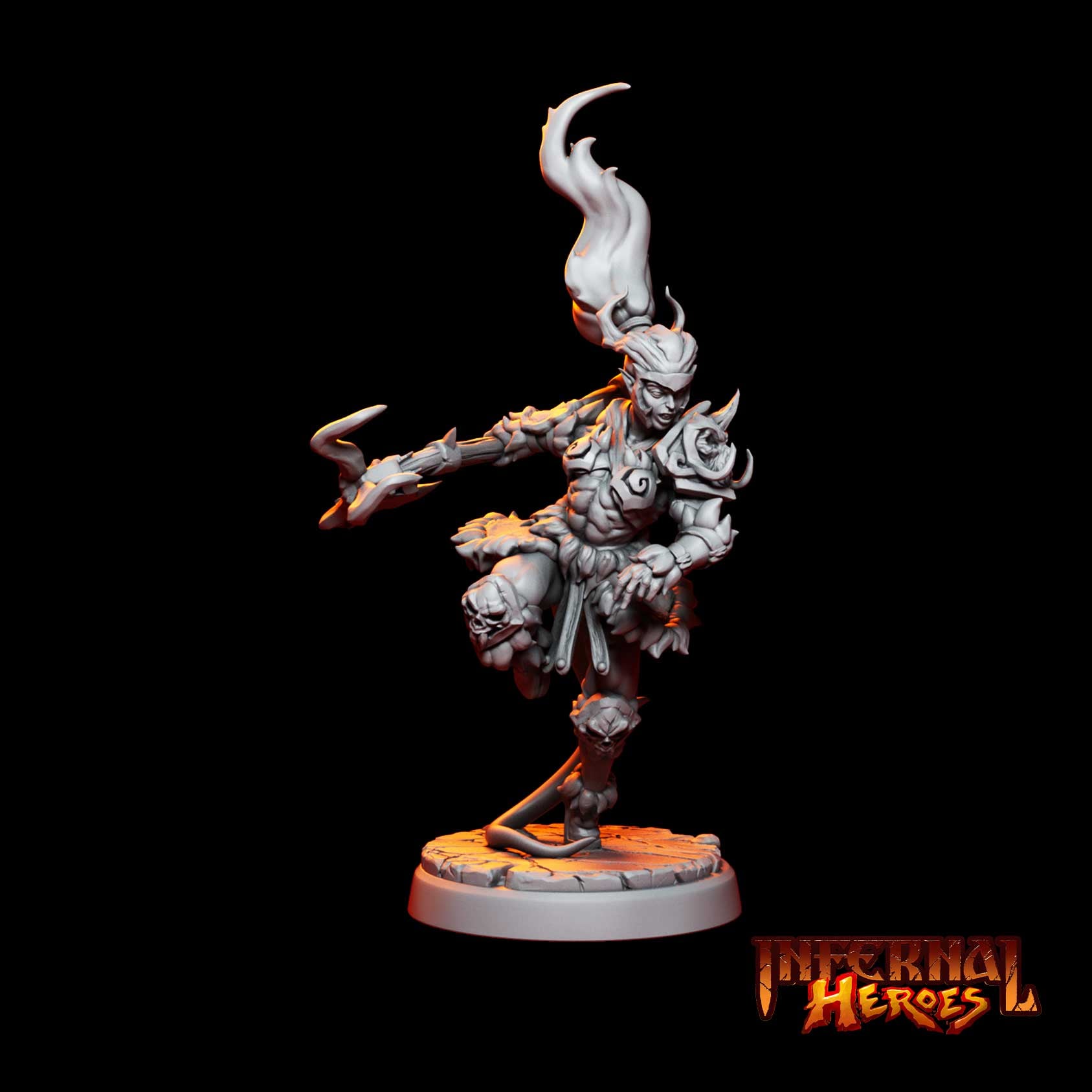 Rolith Bloodaxe - Tiefling Barbarian 3d model