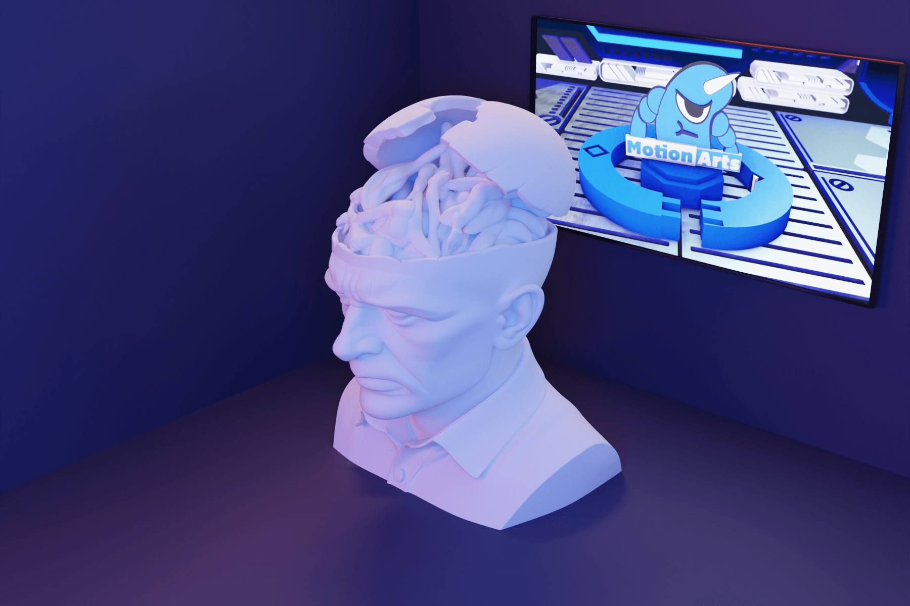 cabeça aberta.stl 3d model