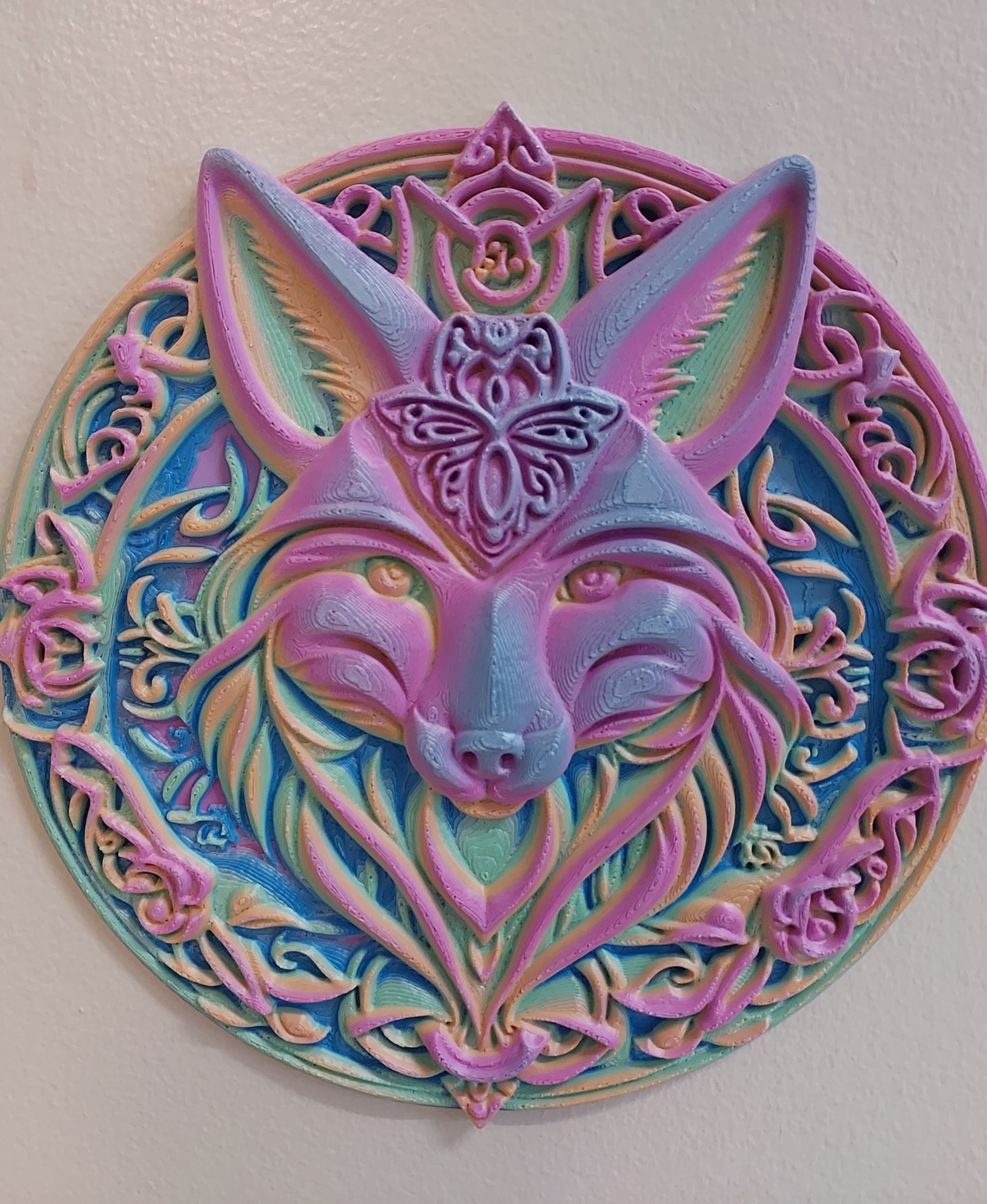 Celtic Fox Head – Wall Art 3d model