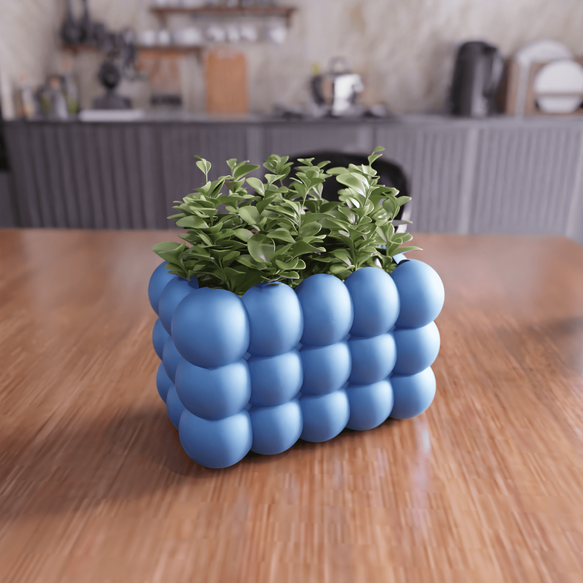 Bubble Textured Planter & Organizer 3d model