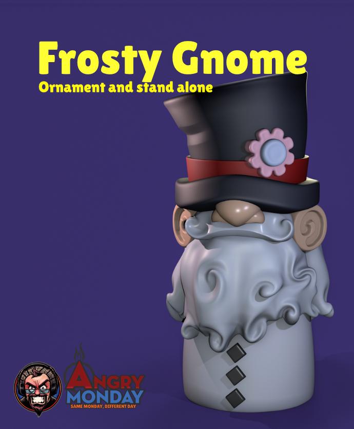 Frosty Gnome Ornament 3d model