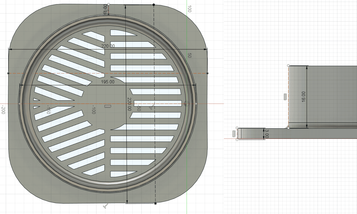 150mm scope dew shield bahtinov mask 3d model