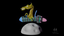Spacecraft Giraffe 3d model